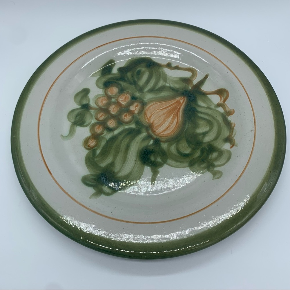 Vintage Louisville Stoneware Country Flower Floral Dinner Plate Kentucky  11”